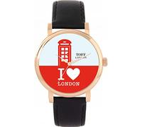 Toff London Red Phone Box Uhr