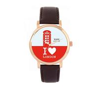 Toff London Red Phone Box Uhr