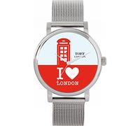 Toff London Red Phone Box Uhr