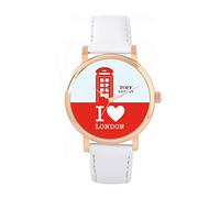 Toff London Red Phone Box Uhr