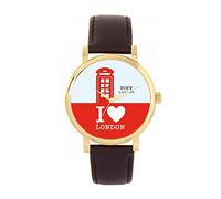 Toff London Red Phone Box Uhr