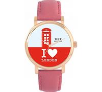 Toff London Red Phone Box Uhr