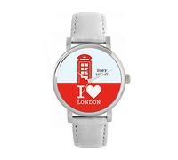 Toff London Red Phone Box Uhr