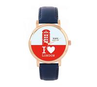 Toff London Red Phone Box Uhr