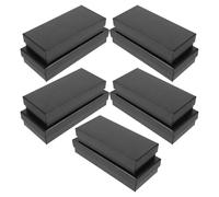 Tofficu 10 Stück Rechteckige Uhrenbox aus Schwarzem Karton mit 1 Fach zur Sicheren Aufbewahrung von Armbanduhren und Schmuck für Reise und Geschäft