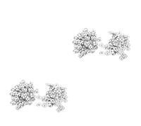 Tofficu 100 Sets Messing-metall-druckknöpfe 2-teilig Runde Druckknöpfe Knöpfe Zum Nähen Basteln Zubehör Silber 17 Mm