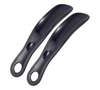 Tofficu 2 Stück Kunststoff Schuhanzieher mit Langem Griff Kleiner Schuhlöffel Multifunktional und Tragbar für Erwachsene im Alltag und Zuhause