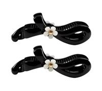 Tofficu 2 Stück pack Modische Haarspangen mit Blumenmuster aus Kunststoff für Damen und Mädchen Komfortabel und Fester Halt Elegantes Design für Hochzeit und Alltag