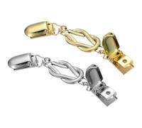 Tofficu 2 Stück Retro Mode Legierungs Schalclips für Damen Dekorative Vintage Kleiderverschlüsse Hitzebeständig für Strickjacken und Cardigans in Gold und Silber