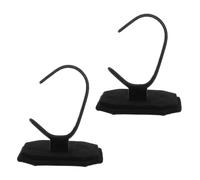 Tofficu 2 Stück Uhrenständer aus Schwarzem Flanell Armbanduhrständer und Schmuckvitrine Eleganter C förmiger Ständer zum Schutz und Präsentation von Uhren und Armbändern