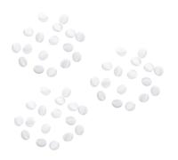 Tofficu 3er-set Nähknopf-set Weiße Mit Satin Bezogene Knöpfe Für Anzüge Blusen Brautmode Einfach Zu Verwenden Große Löcher 15 Knöpfe Enthalten 15 Stück * 3