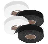 Tofficu 4 Rollen Saumband Köper 3cm Saumband Gardinen Einfassband Stoffband für Gardinen 45m Schrägband Nahtband für Dekoratives Säumen und Kleidungsreparaturen