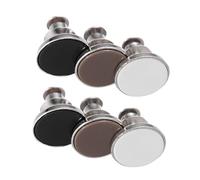 Tofficu 6 Stück Metall Jeansknöpfe zum Handnähen Langlebige Nietenknöpfe in Weiß Schwarz Kaffee Vielseitig für Jeans Jacken Hosenträger Selbstgemacht Bekleidung