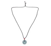 Tofficu Elegante Jade Anhänger Halskette für Damen mit Grüner Jade und Polyester Vielseitiges Design für Formelle und Freizeit Anlässe Zeitlose Handwerkskunst