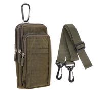 Tofficu Handliche Bauchtasche aus Nylon, Handytasche, Umhängetasche, Gürteltasche für Männer und Frauen mit Schutz, reißfest, für Freizeit, 1 Stück