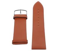 Tofficu Lederarmband für Uhr Herren Ersatzband aus Dickem Leder mit Ergonomischem Design und Verschleißfestem Material Braunes Uhrenarmband für Alltag und Beruf