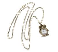 Tofficu Vintage Taschenuhr Eule Retro Metall Uhr Unisex Deko Geschenk | Leichtes Design, Präzise Zeitmessung, Einfache Tragbarkeit, als Geburtstagsgeschenk oder Hochzeitsgeschenk für Damen