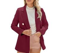 TOFOTL Boucle Jacke Damen Sweater Cordjacke Trachtenweste Reissverschluss Jacken Women Jacke Cardigan Beige Flauschige Übergröße Sommerjacke Kapuze Strickjacke Damen Warm Wein M