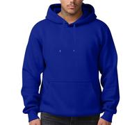 TOFOTL Hoodie 4XL Herren Hausjacke Warmer Dicker Half Zip Männerpullover Langarm Wollpulli Feuerwehr Tactical Schurwolle Microfleece Herren Sweatshirt Ohne Kapuze Königsblau L