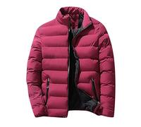 TOFOTL Puffer Jacke Herren Snow Gefüttert Steppmantel Maler Winterjacken Daunen Ultraleicht Running Marke Usa Gefütterte Daunenmantel Lang Coole Arbeitsjacke Herren Winter Rot 4XL