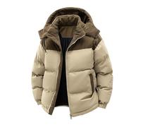 TOFOTL Puffer Jacken Elegante Zip Warm Leicht Leichte Winterjacke Herren Steppjacken Daunenjacke Winter Warm Sport 3in1 Ohne Kapuze Kurz Usa Ultraleichte Zipper Herren Khaki M