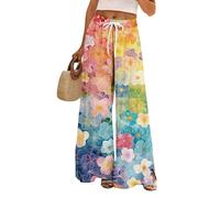 TOFOTL Wide Leg Pants Women Chinohose Schlupfhose Damen Kurzgröße Marlenehose Jogpants Elegant 2025 Po Biker Büro Treggings Handytasche Reha Chino Hose Damen Schwarz Gelb XXL