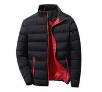 TOFOTL Winterjacken Herren Daunen Jacke Slim Leichte Jacke Fit Ohne Kapuze Ski Jogging Gefütterte Winter Warm Running Baustellen Winterjacke Puffer Steppjacke Winter Herren Schwarz 4XL