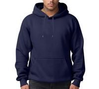 TOFOTL Zip Hoodie Pullunder Herren Ärmellos Herbst Coole Kapuze Sweatshirt Strickjacken Arbeitskleidung für Flauschiger V Ausschnitt Herren Pullover mit Brusttasche Marine XL