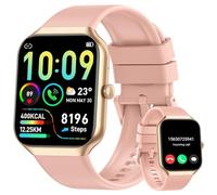 Togala Smartwatch Damen mit Telefonfunktion, 1,96" HD Touch Fitnessuhr mit Pulsuhr und Schlafanalyse Fitness Tracker, Smart Watch mit 113+Sportmodi IP68 Wasserdicht Sportuhr für iOS Andriod, Roségold