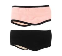 TOGEVAL 2 Stück Schlafmaske und Schalldichte Ohrenschützer mit Verstellbarem Weiche Warme Ohrwärmer und Augenmaske für Seitenschläfer Komfortabel Druckfrei für Ruhigen Schlaf und Reisen