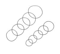 TOGEVAL 200 Stück Uhrendichtungsringe Gummi 0,7mm Uhr Ring Dichtung Ersatz Für Uhrenbatteriewechsel Und Kompatible Markenuhren