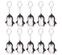 TOGEVAL 24 Stück Pinguin Schlüsselanhänger Partygeschenke Kleine Tieranhänger aus Robustem Material Pinguin Deko für Rucksack und Handtasche Gastgeschenke für Tierliebhaber