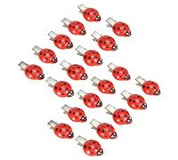 TOGEVAL Marienkäfer Haarspangen 20 Stück Kleine Bunte Kunststoff Haarnadeln mit Sieben Punkten Sichere Seitenclips für Mädchen Niedliche Haaraccessoires für Schule Party und Alltag