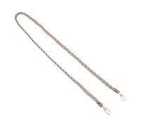 TOGEVAL Metall kettenriemen Schulterriemen für Handtasche Crossbody Bag Ersatz Pu leder Kaffeefarben Verstellbar Modisch Langlebig Einfache Montage