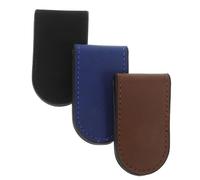 TOGEVAL Pu Leder Geldklammer 3 Stück Slim Wallet Kartenhalter Bargeldclip Visitenkarten Organizer Damen Herren Schlanke Brieftascheneinlage für Geschäftsorganisation