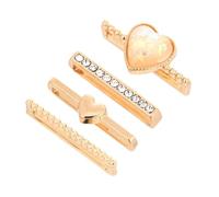 TOGEVAL Uhrenarmband Dekorative Ringe 4 Stück Charm Anhänger für Armbänder Zubehör für Smartwatch und Casual Look