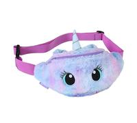 TOGEVAL Violette Plüsch Umhängetasche Für Mädchen Einhorn Crossbody Bag Mit Verstellbarem Gürtel Für Freizeit Shopping Und Partys Genügend Platz Für Persönliche Gegenstände