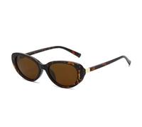 TOIPASTN Luxuriöse Damen-Sonnenbrille im Cat-Eye-Stil, polarisiert, Retro (Leopardenmuster)