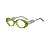 TOIPASTN Retro-ovale modische Acetat-Brille mit Blaulichtfilter für Damen (C3PinkGrün)