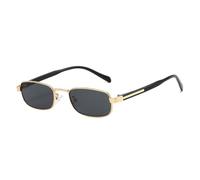 TOIPASTN Retro-Sonnenbrille im Punk-Stil für Damen, Luxus-Sonnenbrille UV400 (C2GoldGray)