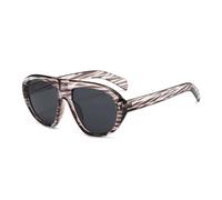 TOIPASTN Sonnenbrille Damenmode Herren-Sonnenbrille UV400 Retro (Kaffee-Schwarz)