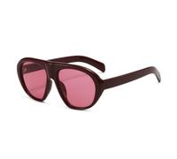 TOIPASTN Sonnenbrille Damenmode Herren-Sonnenbrille UV400 Retro (rot)