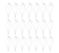 TOKIDNY 100 Stück Netzbeutel aus Kunststoff mit Schnallen Atmungsaktive Fiberglas mesh Aufbewahrungstaschen für Murmeln Schmuck und Kleine Gegenstände Tragbar und Langlebig Weiß