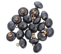 TOKIDNY 20 Stück Pilzförmige Kleiner Knöpfe aus Kunstharz mit Metallschaft Halbkugelförmige Ösenknöpfe zum Nähen und Basteln für Blazer Brautkleider Schmuck und Selbstgemacht Projekte