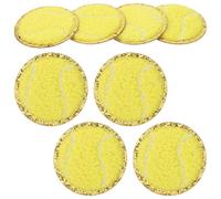 TOKIDNY 8 Stück Gestickte Sportball Aufnäher Leuchtende Zierflicken für Kleidung Hüte und Taschen Verschleißfest Dekorative Applikationen zum Aufnähen und Reparieren