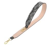 TOKIDNY Breiter Echter Leder Schultergurt Ersatz Riemen für Umhängetasche Crossbody Bag mit Modischem Schlangenprägung Design und Robusten für Damen und Herren