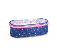 Tokidoki Federmäppchen für die Schule, offizielles Tokidoki, ovales Federmäppchen, ideal für die Aufbewahrung von Schreibwaren, mit Trennwand und elastischen Schlaufen, praktischem Reißverschluss, 22