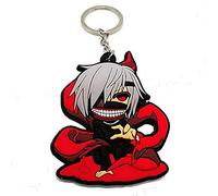 Tokyo Ghoul Gummi-Schlüsselanhänger Doppelseitig Ken Kaneki - 7 cm