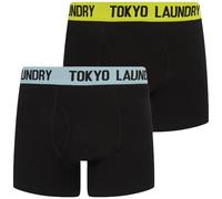 Tokyo Laundry Herren-Boxershorts, 2er-Pack, Winders 2 - Limeade/Transparent, XL