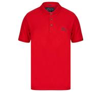 Tokyo Laundry Herren Piqué-Poloshirt, einfarbig, Mortimer - Barbados Kirsche, XL